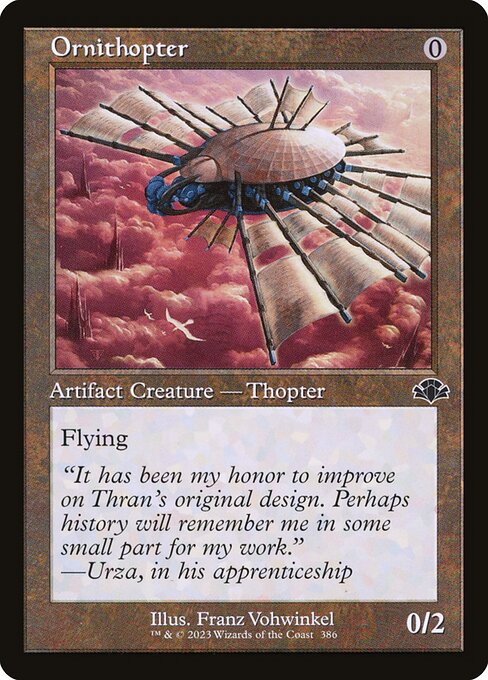 Ornithopter XDMR-386 Common Excellent Englisch Foil