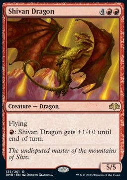 Shivan-Drache DMR-135 Rare Near Mint Englisch