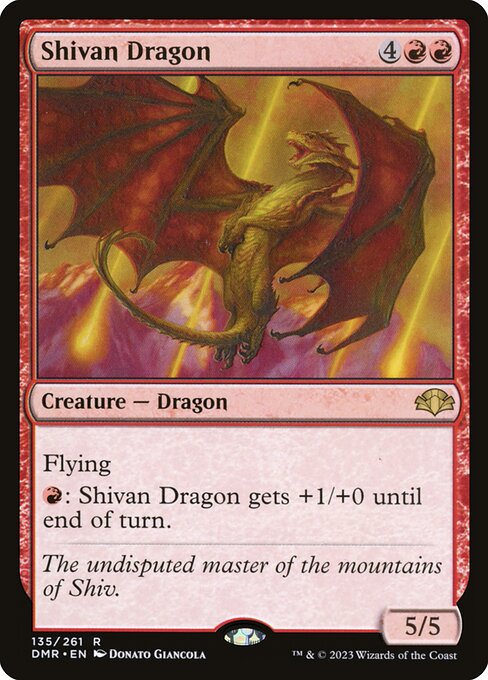 Shivan-Drache DMR-135 Rare Near Mint Englisch