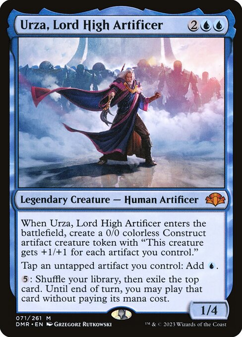 Urza, Lord High Artificer DMR-71 Mythic Near Mint Englisch Foil