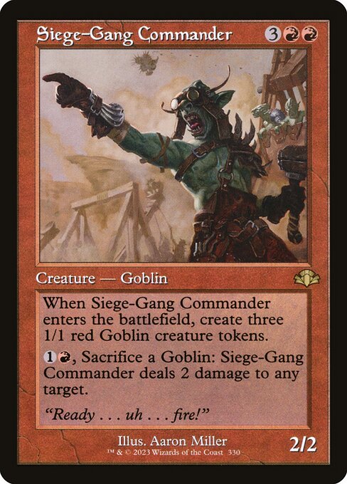 Siege-Gang Commander XDMR-330 Rare Near Mint Englisch Foil