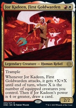 Jor Kadeen, First Goldwarden ONE-203 Rare Near Mint Englisch Foil