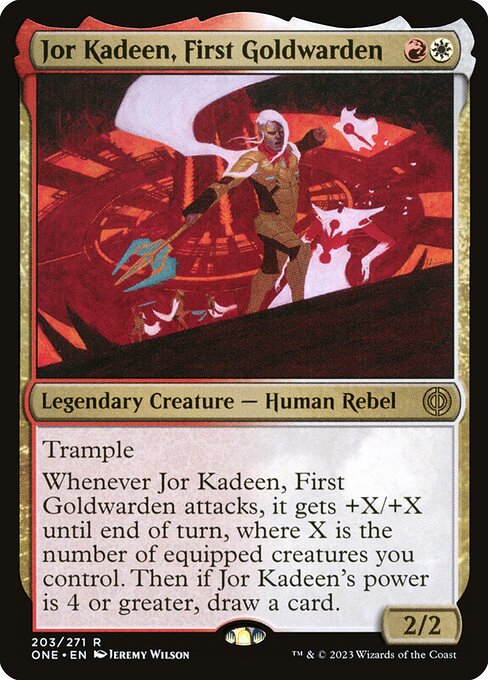 Jor Kadeen, First Goldwarden ONE-203 Rare Near Mint Englisch Foil