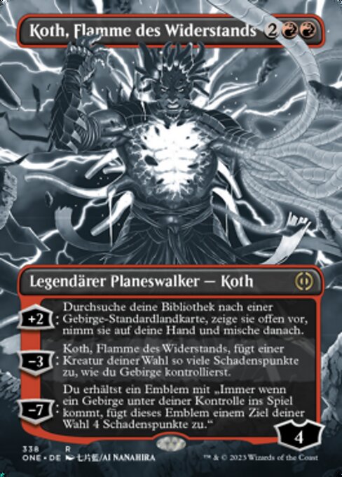 Koth, Flamme des Widerstands (V.1) XONE-338 Rare Near Mint Deutsch Foil