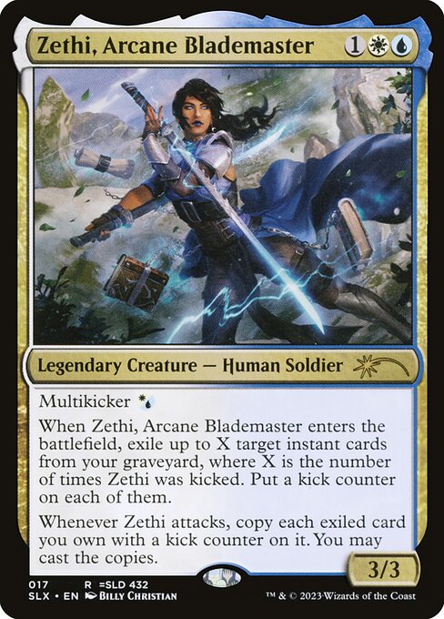 Zethi, Arcane Blademaster SLX-17 Rare Near Mint Englisch
