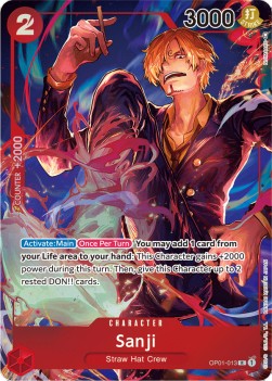 Sanji (OP01-013) (V.2) OP01 Alternate Art Near Mint Englisch