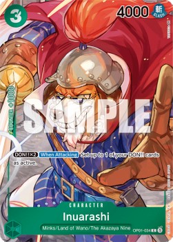 Inuarashi (OP01-034) (V.2) OP01 Alternate Art Near Mint Englisch