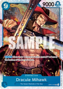 Dracule Mihawk (OP01-070) (V.1) OP01 Super Rare Excellent Englisch