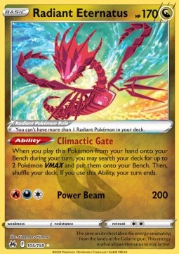 Radiant Eternatus CRZ-105 Ultra Rare Excellent Englisch