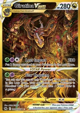 Giratina VSTAR CRZ-GG69 Secret Rare Near Mint Englisch