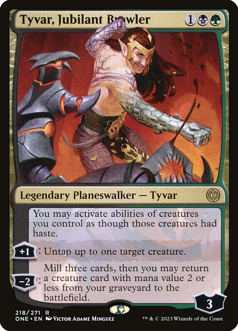 Tyvar, Jubilant Brawler ONE-218 Rare Near Mint Englisch