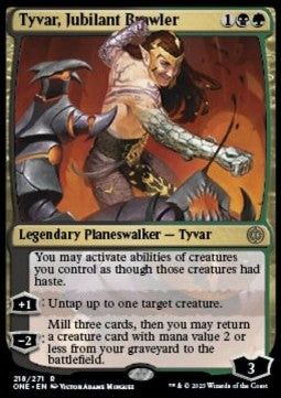 Tyvar, freudiger Raufbold ONE-218 Rare Near Mint Deutsch Foil