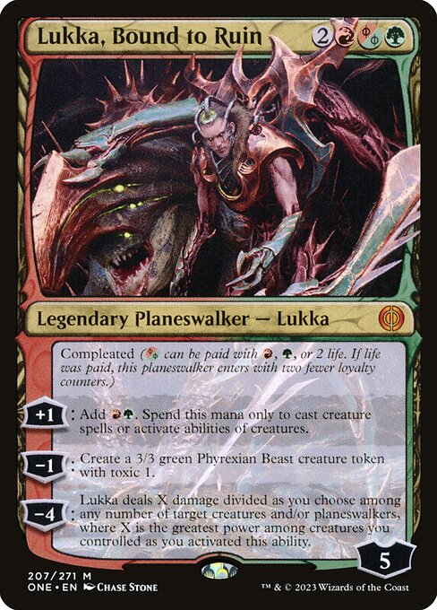 Lukka, Bound to Ruin ONE-207 Mythic Excellent Englisch