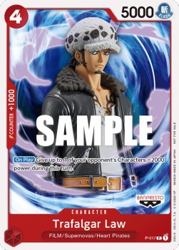 Trafalgar Law (P-017) P Promo Excellent Englisch