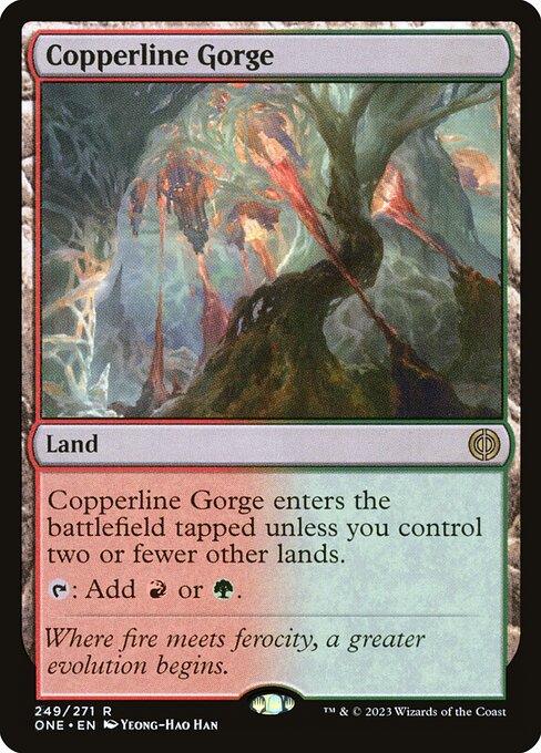 Copperline Gorge ONE-249 Rare Near Mint Englisch Foil