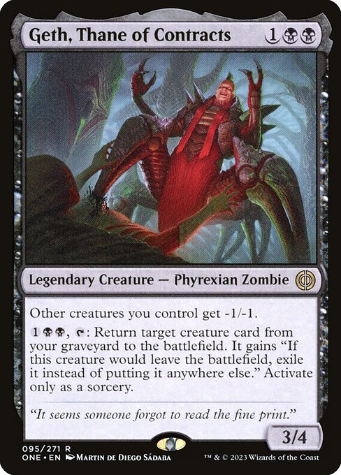 Geth, Than der Verträge ONE-95 Rare Near Mint Englisch Foil