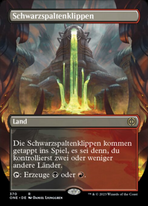Schwarzspaltenklippen XONE-370 Rare Near Mint Deutsch Foil