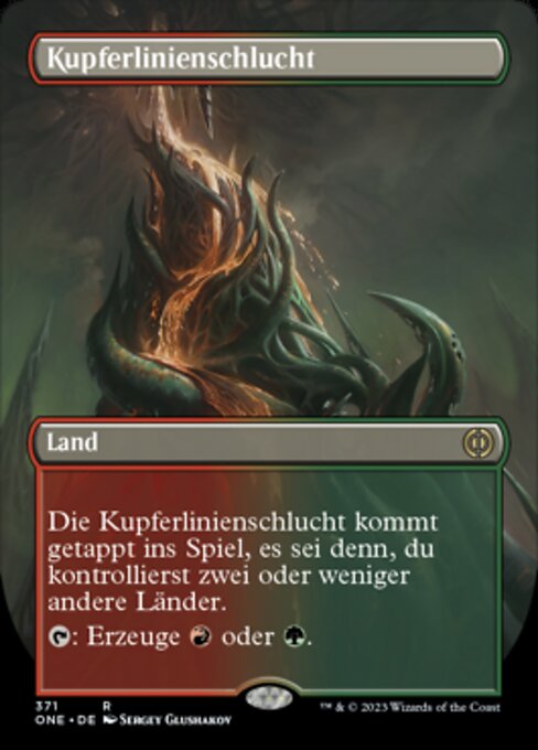 Kupferlinienschlucht XONE-371 Rare Near Mint Deutsch
