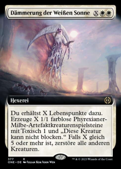 Dämmerung der Weißen Sonne XONE-377 Rare Near Mint Deutsch