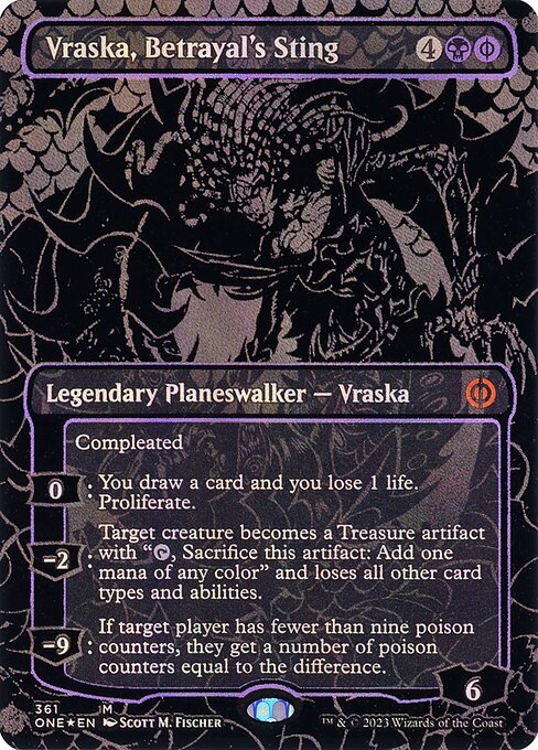 Vraska, Stachel des Verrats (V.3) XONE-361 Mythic Near Mint Englisch Foil