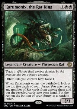 Karumonix, König der Ratten ONE-98 Rare Near Mint Deutsch Foil