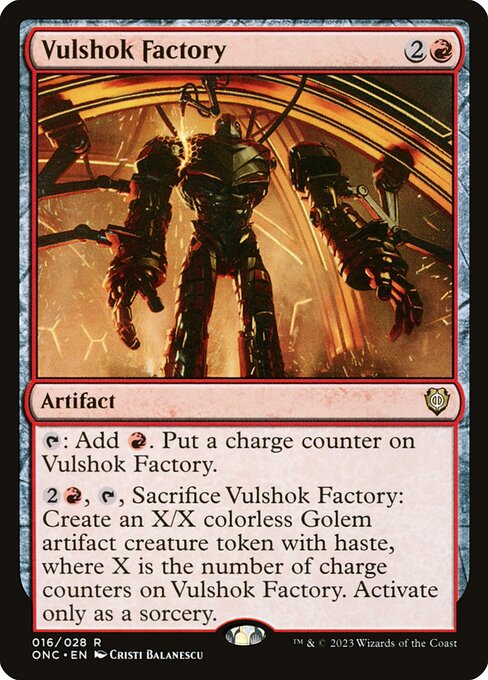 Vulshok Factory ONC-16 Rare Excellent Englisch