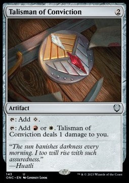 Talisman of Conviction ONC-143 Uncommon Near Mint Englisch