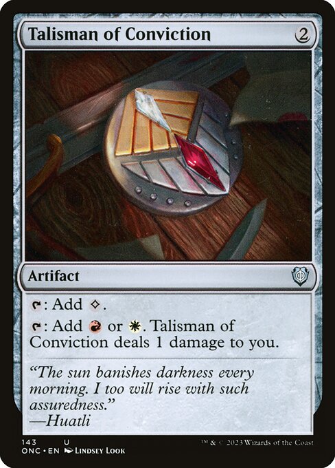 Talisman of Conviction ONC-143 Uncommon Near Mint Englisch