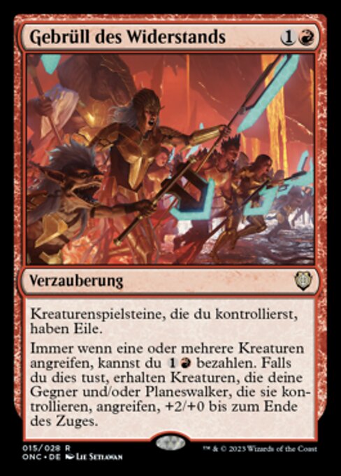 Roar of Resistance ONC-15 Rare Near Mint Deutsch