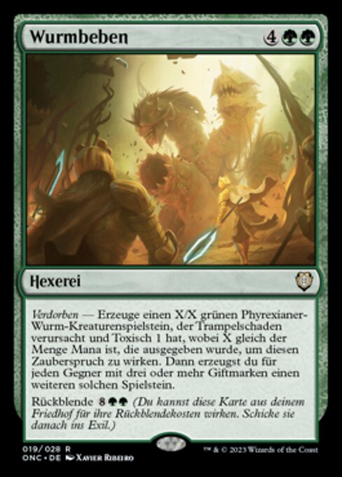 Wurmquake ONC-19 Rare Near Mint Deutsch