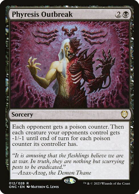 Phyresis Outbreak ONC-12 Rare Near Mint Englisch