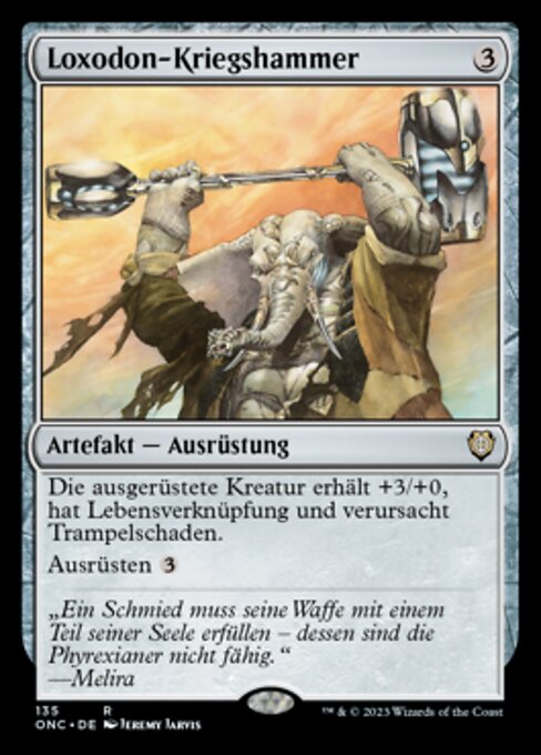Loxodon-Kriegshammer ONC-135 Rare Near Mint Deutsch