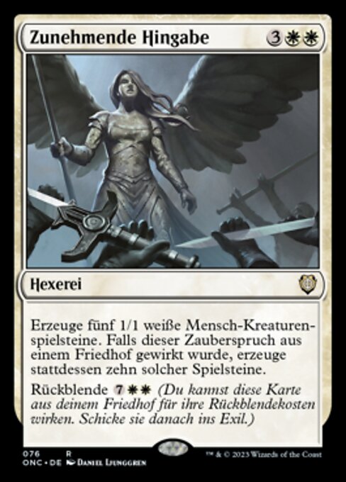Zunehmende Hingabe ONC-76 Rare Near Mint Deutsch