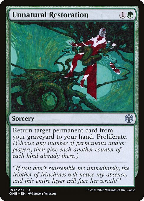 Unnatural Restoration ONE-191 Uncommon Good Englisch