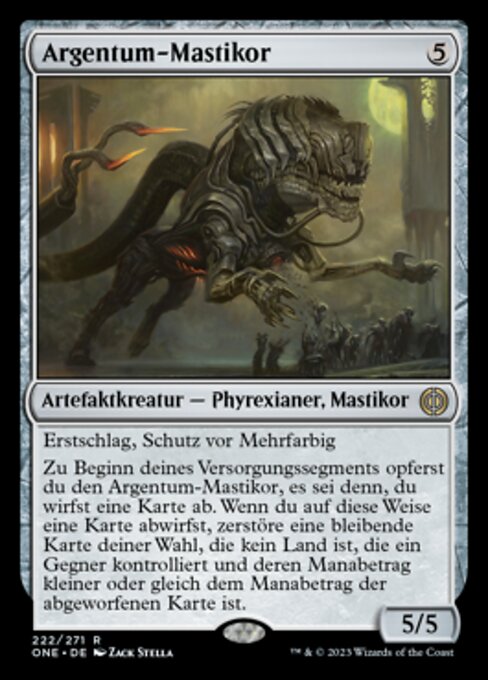 Argentum-Mastikor ONE-222 Rare Near Mint Deutsch Foil
