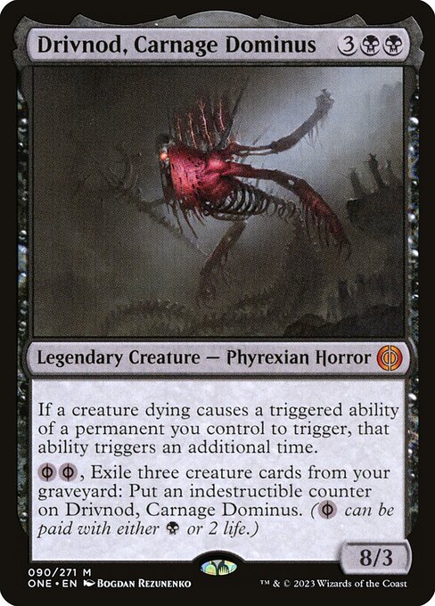 Drivnod, Dominus des Gemetzels ONE-90 Mythic Near Mint Englisch