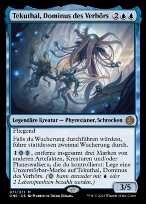 Tekuthal, Dominus des Verhörs ONE-71 Mythic Excellent Deutsch