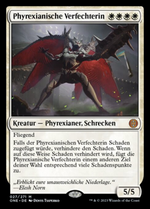 Phyrexianische Verfechterin ONE-27 Mythic Near Mint Deutsch
