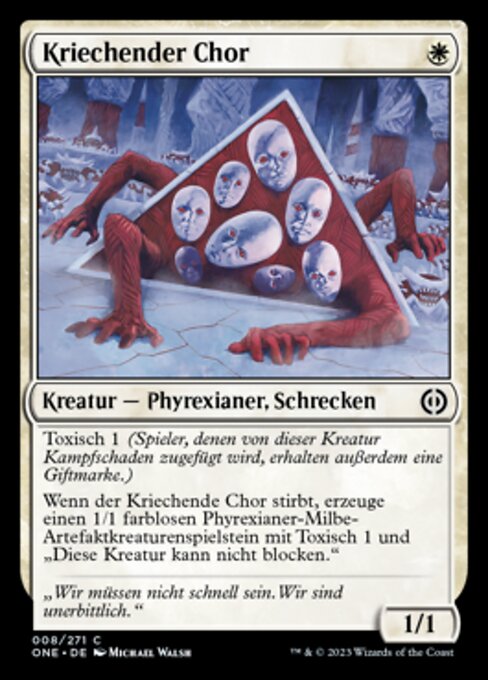 Kriechender Chor ONE-8 Common Near Mint Deutsch Foil