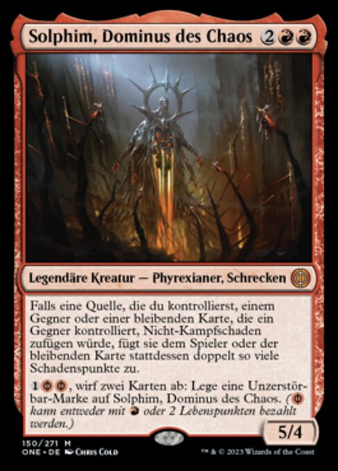 Solphim, Dominus des Chaos ONE-150 Mythic Near Mint Deutsch