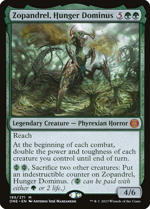 Zopandrel, Hunger Dominus ONE-195 Mythic Near Mint Englisch