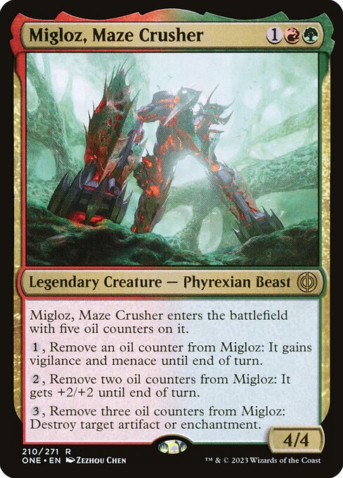 Migloz, Maze Crusher ONE-210 Rare Near Mint Englisch