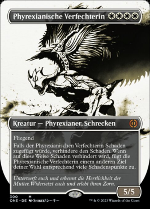 Phyrexianische Verfechterin (V.1) XONE-300 Mythic Near Mint Deutsch