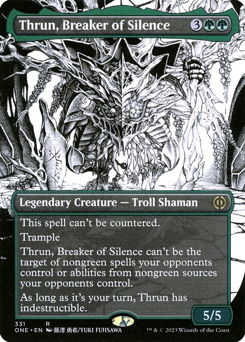 Thrun, Breaker of Silence XONE-331 Rare Light Played Englisch Foil