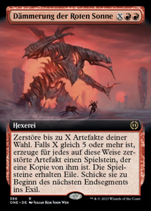 Dämmerung der Roten Sonne XONE-386 Rare Excellent Deutsch Foil