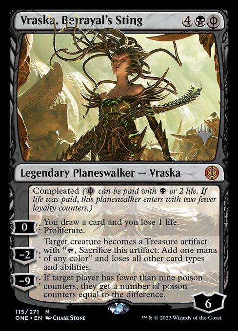 Vraska, Stachel des Verrats (V.2) PONE-115 Mythic Near Mint Deutsch