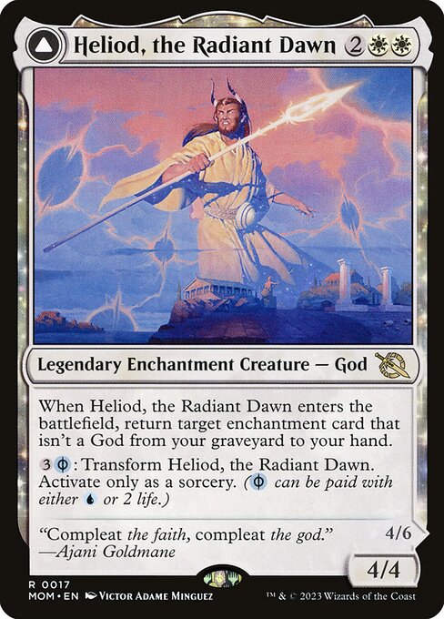 Heliod, the Radiant Dawn // Heliod, the Warped Eclipse MOM-17 Rare Near Mint Englisch
