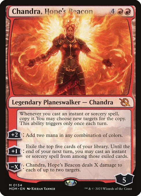 Chandra, Hope's Beacon MOM-134 Mythic Near Mint Englisch Foil
