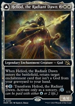 Heliod, the Radiant Dawn // Heliod, the Warped Eclipse XMOM-293 Rare Excellent Englisch Foil