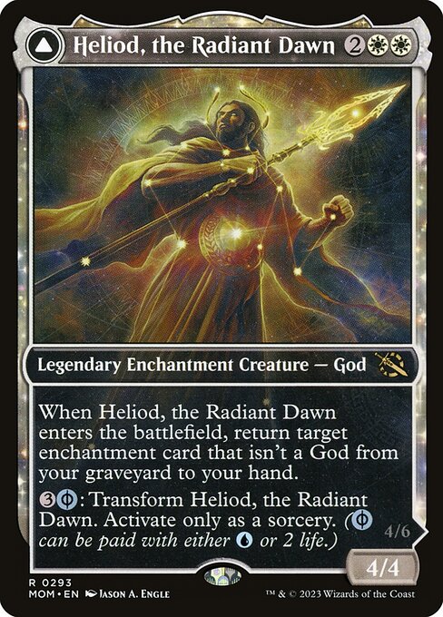 Heliod, the Radiant Dawn // Heliod, the Warped Eclipse XMOM-293 Rare Excellent Englisch